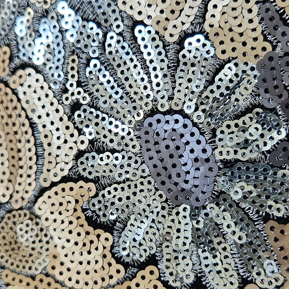 Gunne Sax Floral Sequin Clutch - Gold and silver - Picture 9 of 13